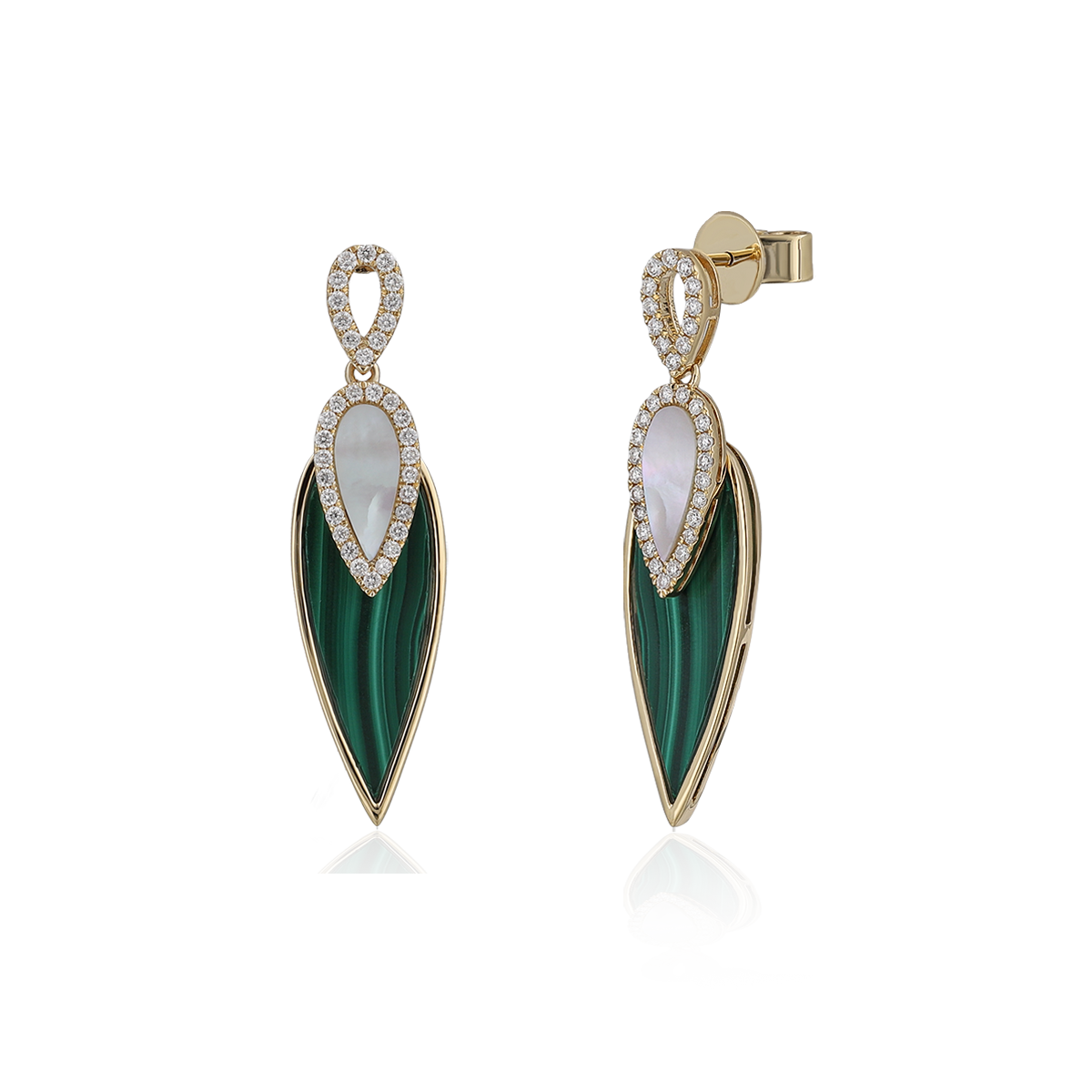Colored Stone Earrings