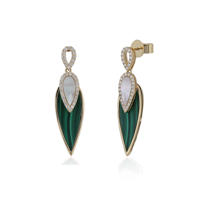 Colored Stone Earrings