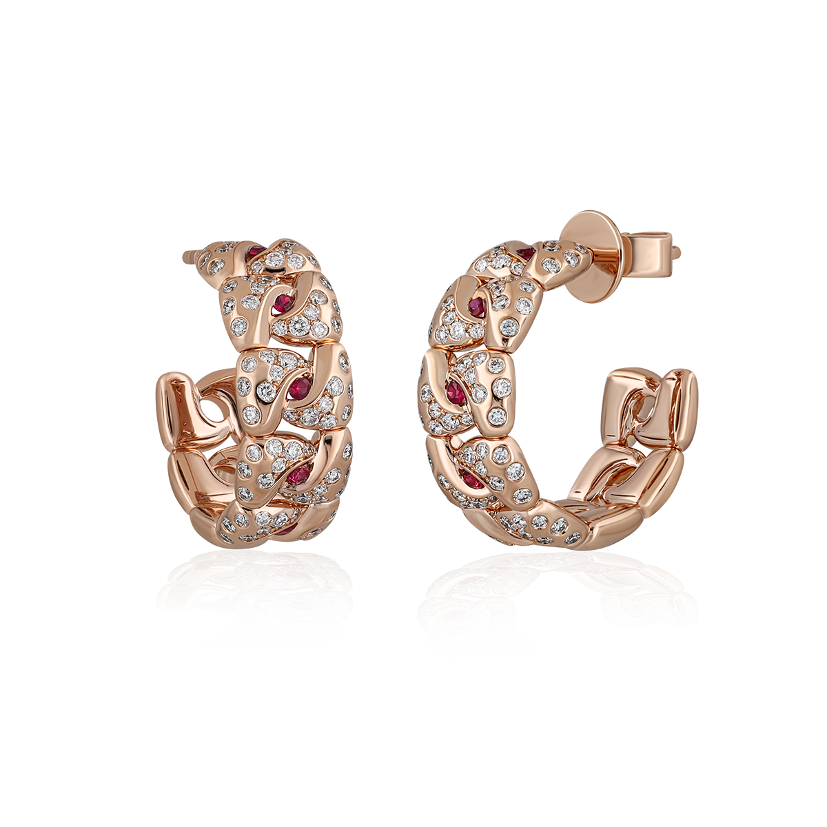 Diamond & Ruby Earrings