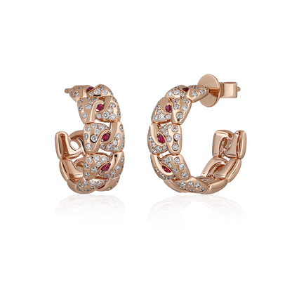 Diamond & Ruby Earrings