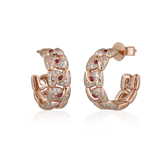 Diamond & Ruby Earrings