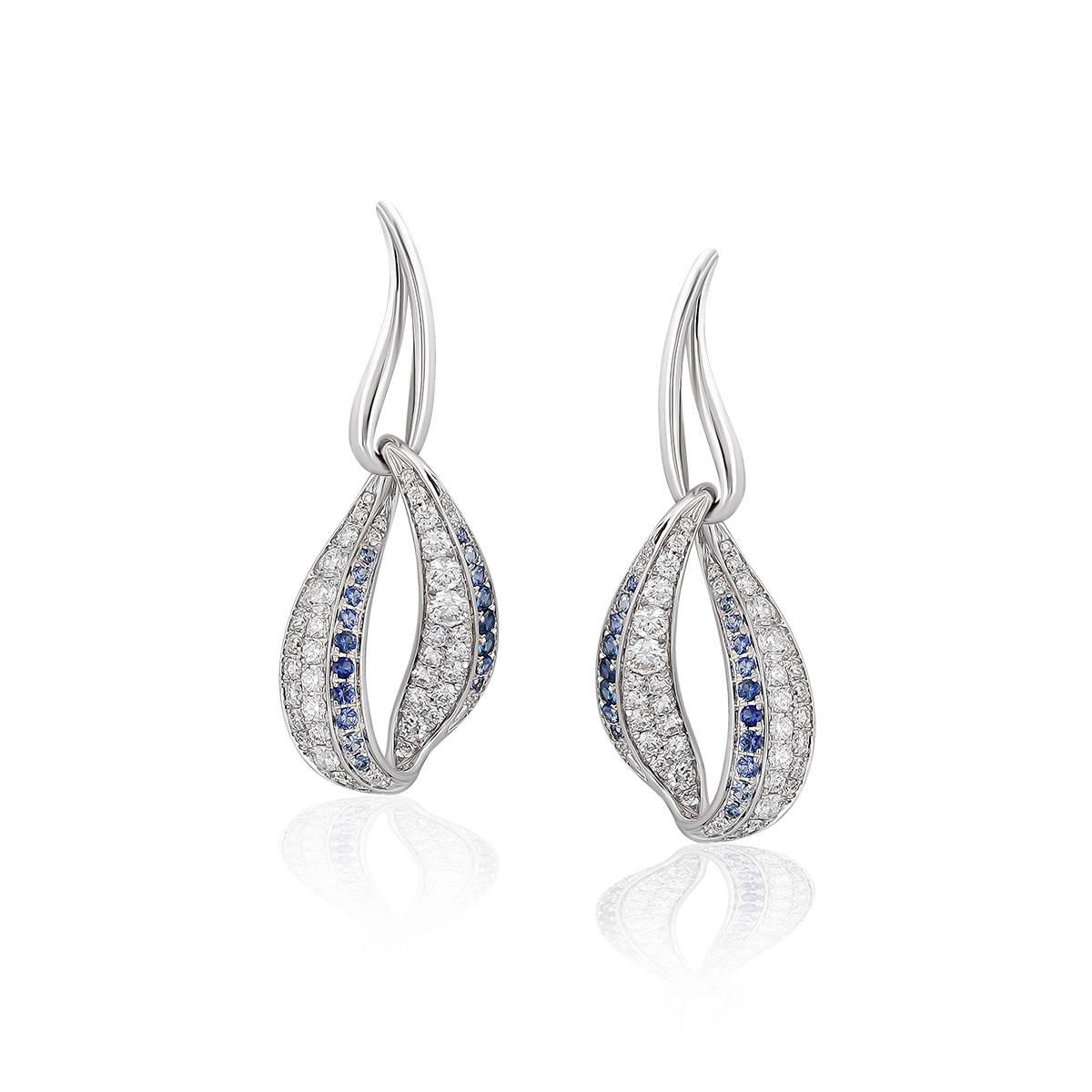 Diamond & Sapphire Earrings
