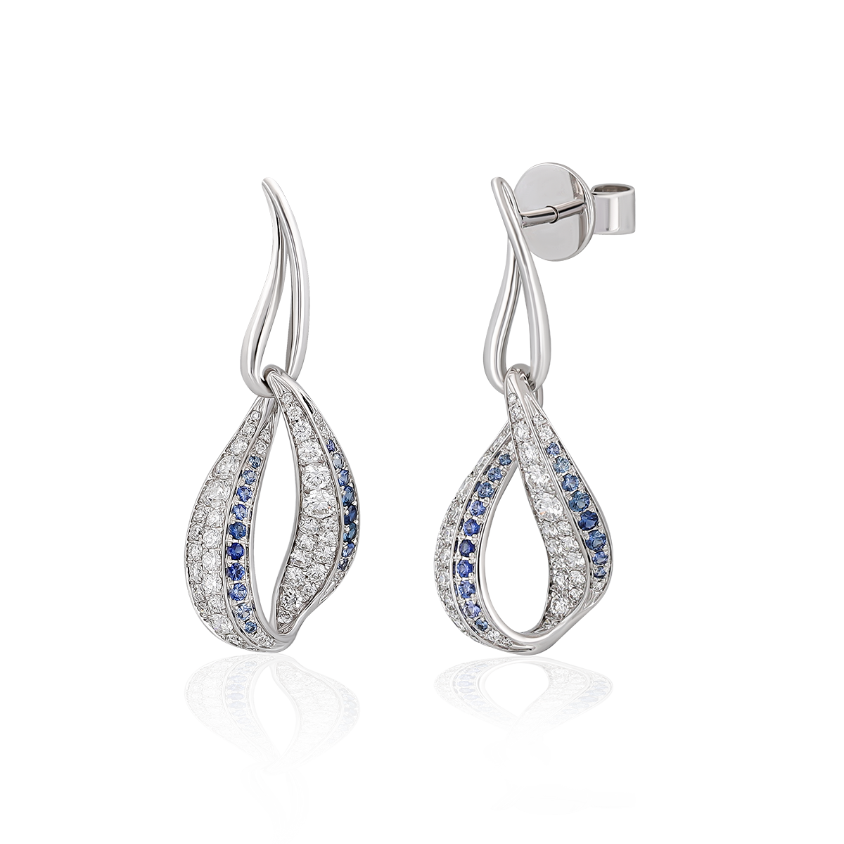 Diamond & Sapphire Earrings
