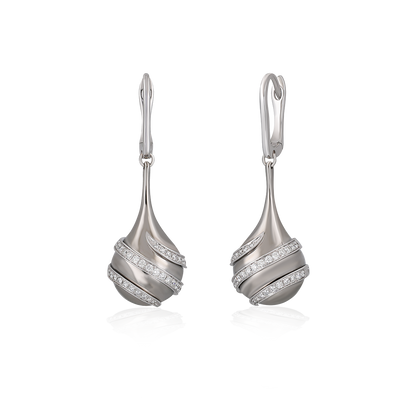 Diamond & Titanium Earrings