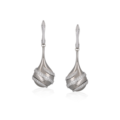 Diamond & Titanium Earrings