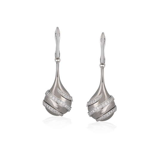 Diamond & Titanium Earrings