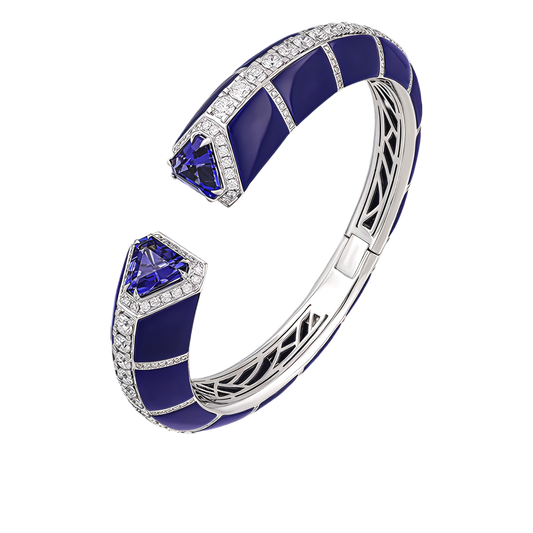 Diamond & Tanzanite Bangle