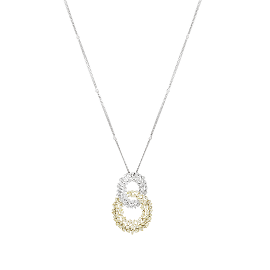 White & Yellow Diamond Necklace