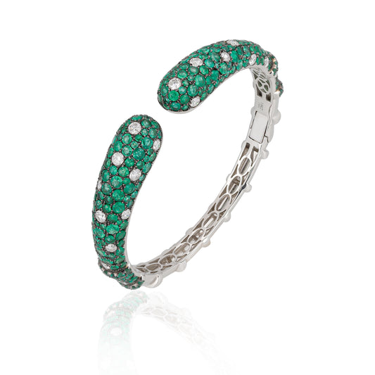 Emerald & Diamond Bangle