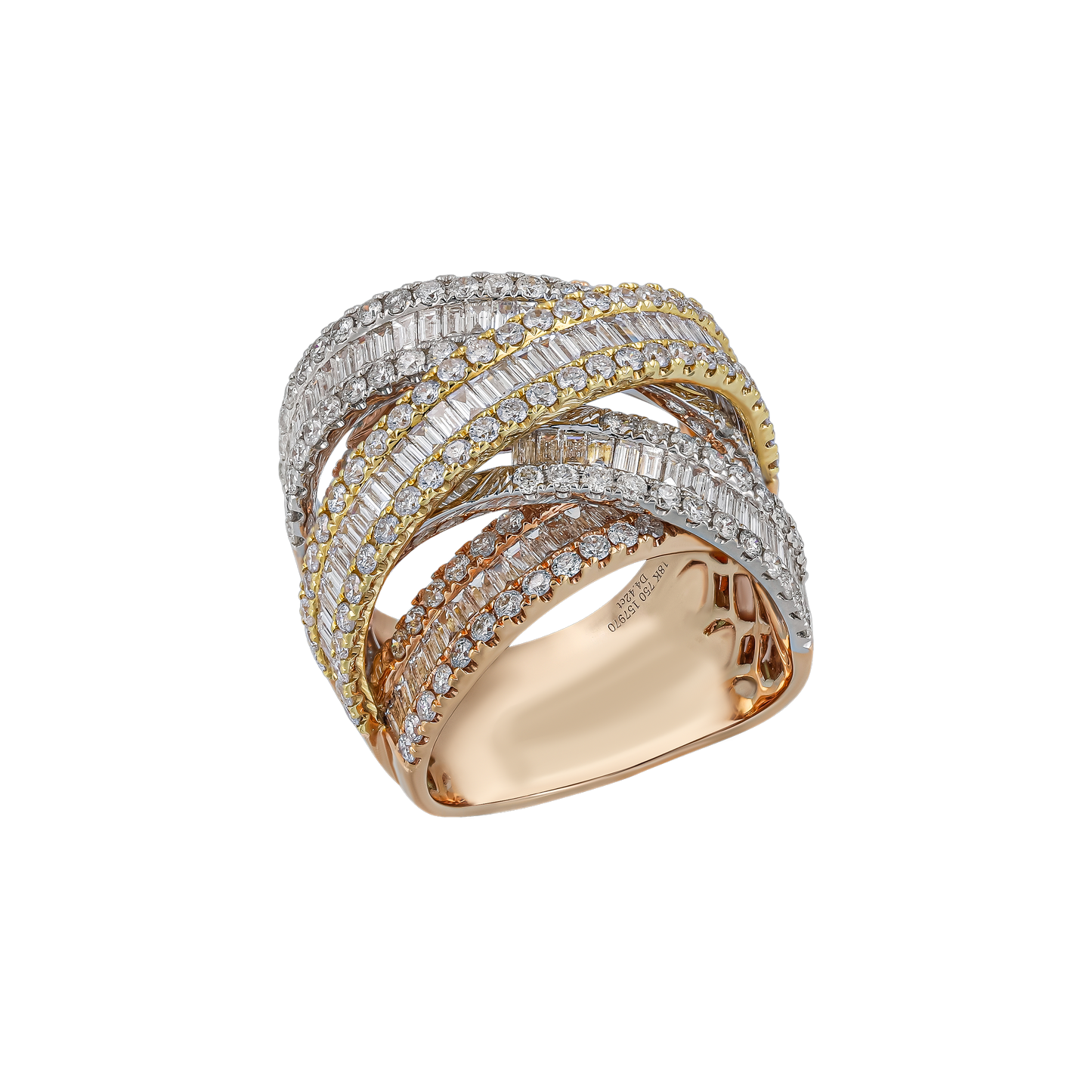Criss Cross Diamond Ring