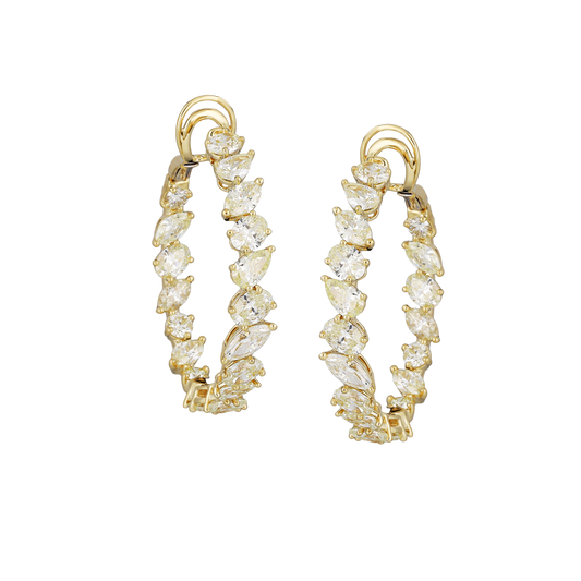 Fancy Yellow Diamond Drop Earrings