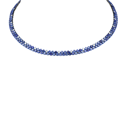 Sapphire-inspired Tennis Necklace