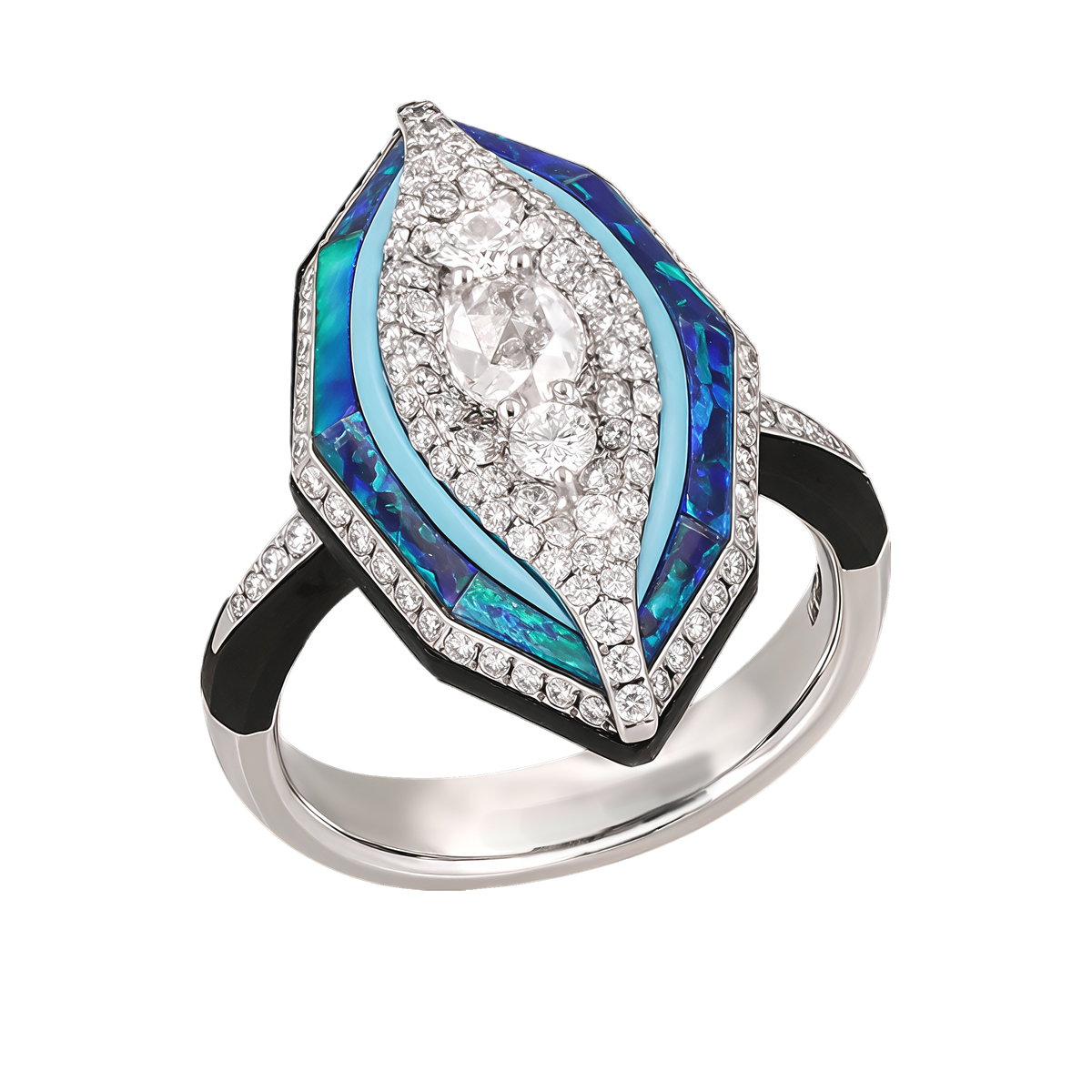 Opal & Turquoise Ring