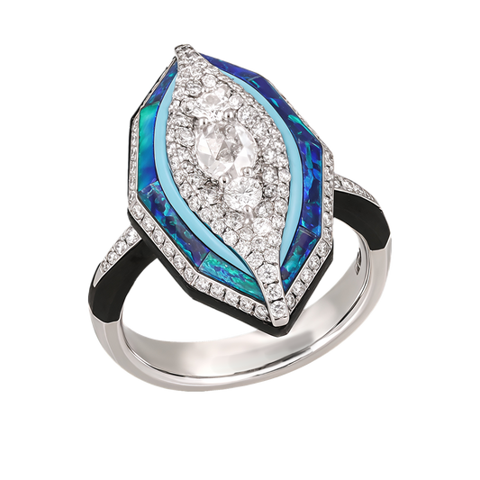 Opal & Turquoise Ring