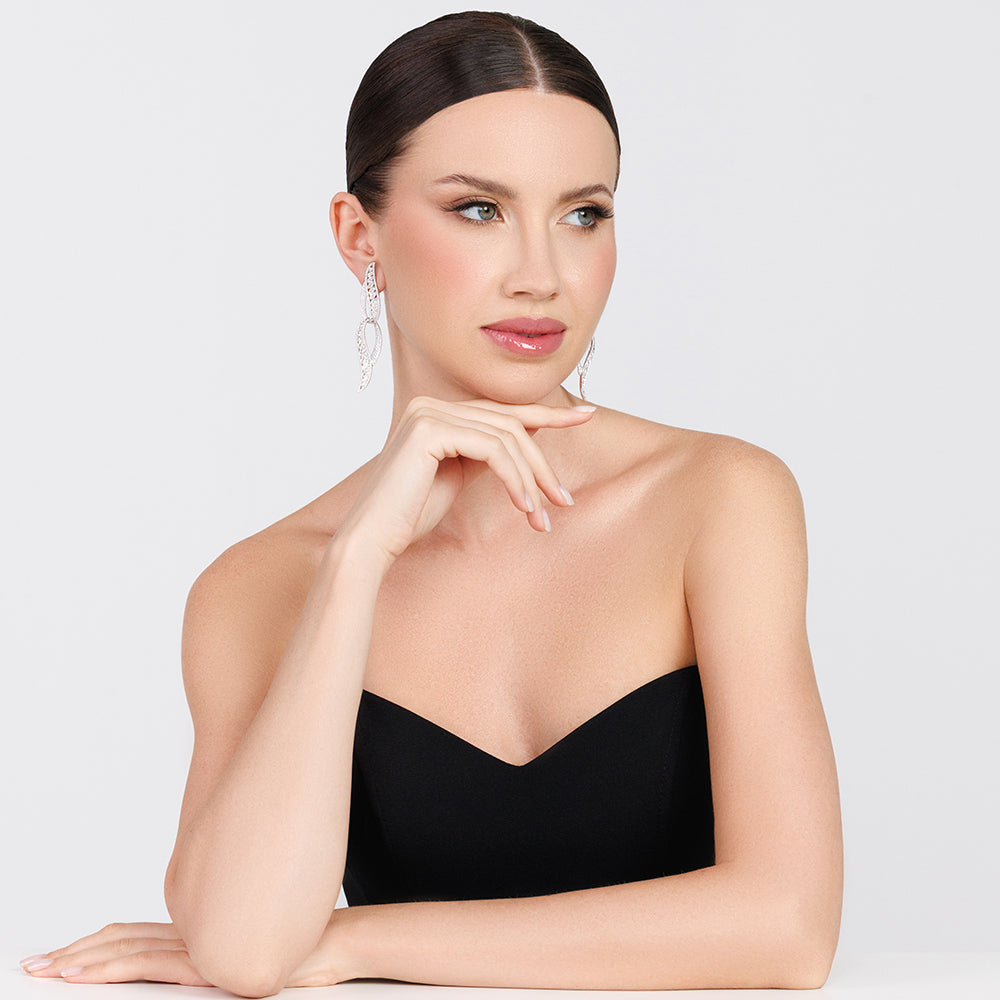 Dangling Diamond Earrings