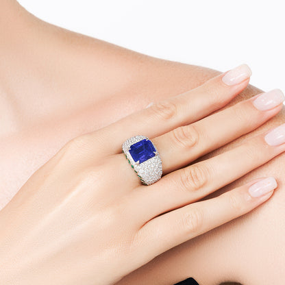 Emerald & Sapphire Ring