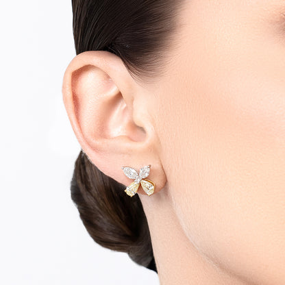 Floral Diamond Earrings