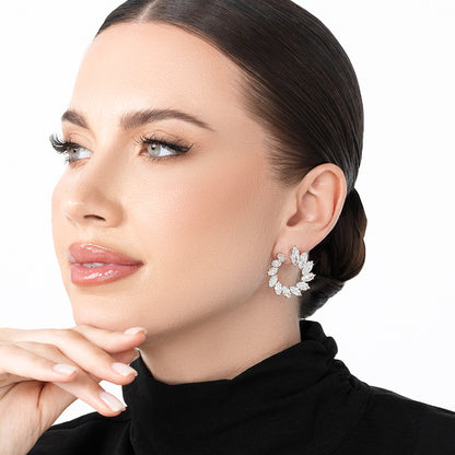 Swirl Diamond Earrings