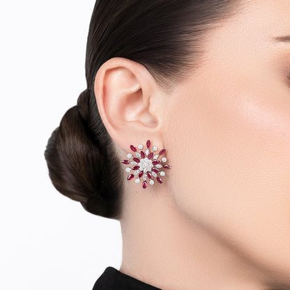 Diamond Ruby Zip Necklace