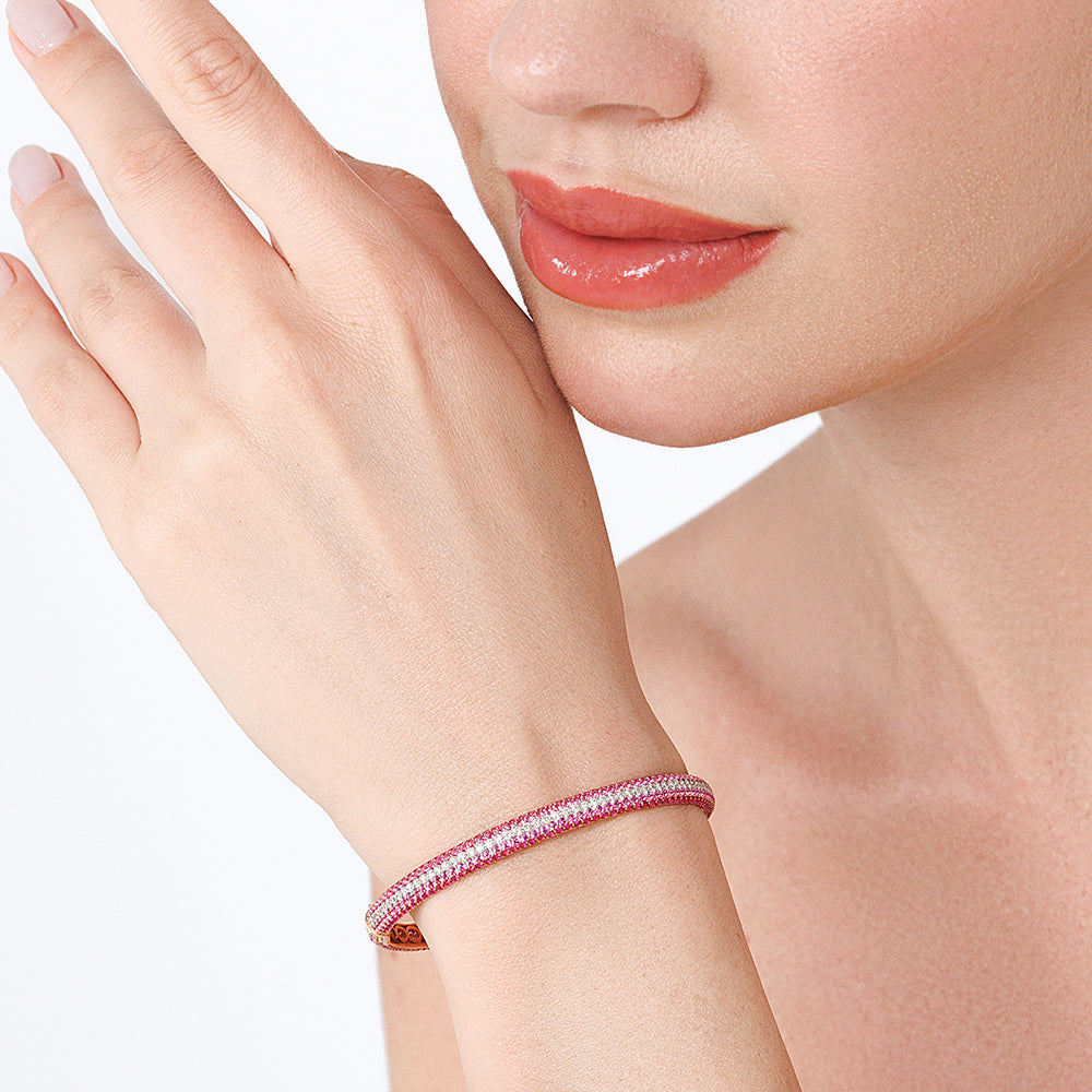Pink Sapphire Bangle