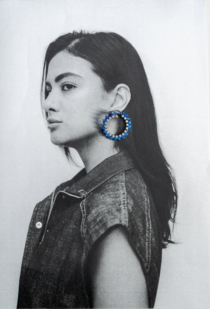 Diamond & Sapphire Hoops