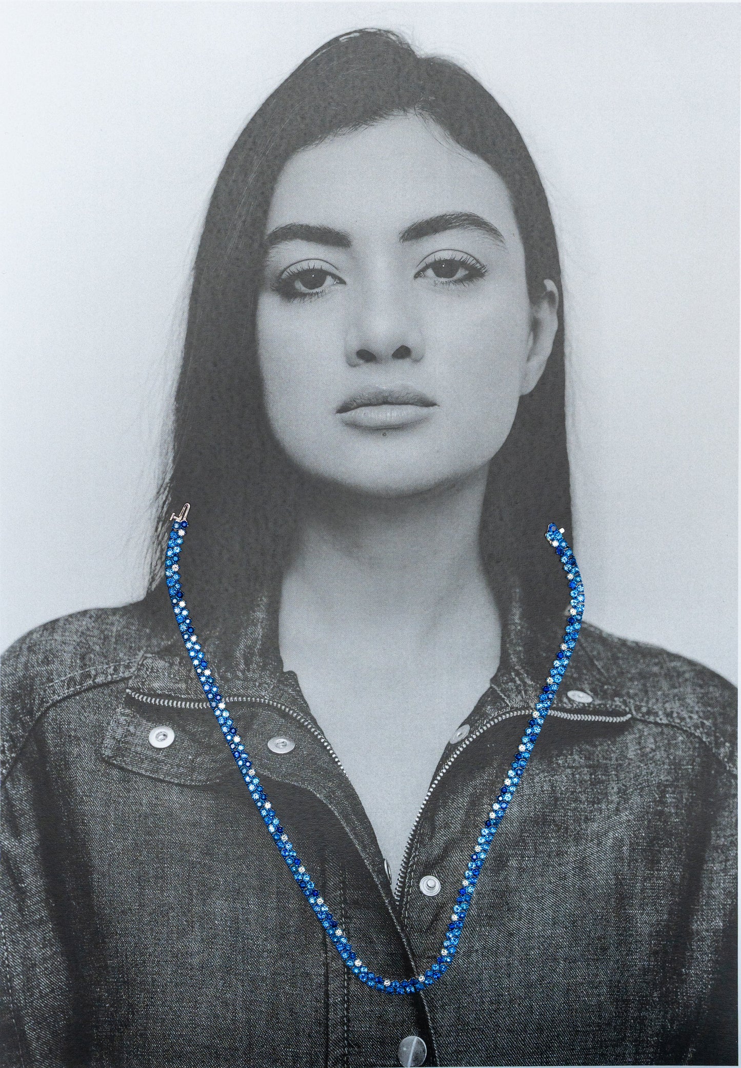 Sapphire-inspired Tennis Necklace