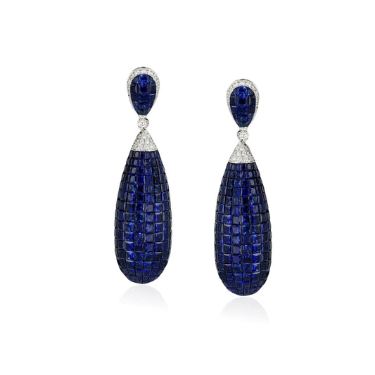 Sapphire Droplet Earrings