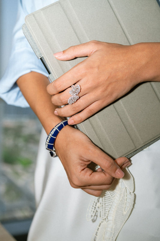 Diamond & Tanzanite Bangle